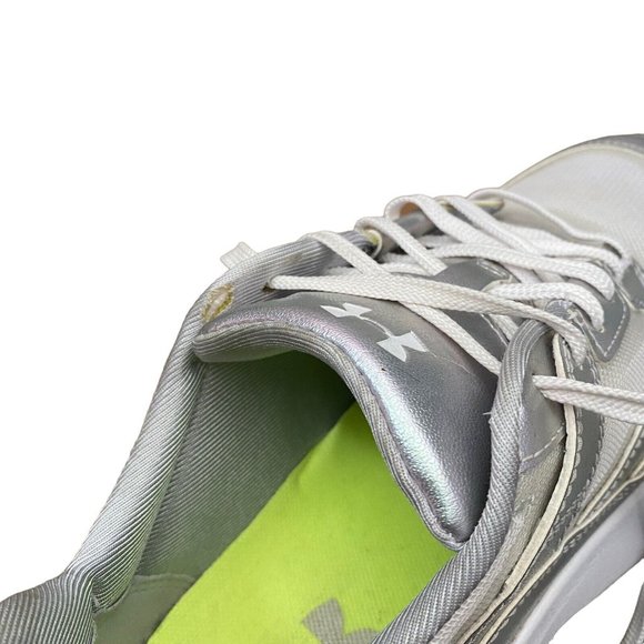 Under Armour Forge 96 HL Irid Womens 7.5 Synthetic Lace Up Trainers 3022812 100 - Picture 5 of 11